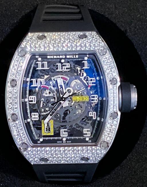 Review Richard Mille RM 030 White Gold Diamonds mens watch replica - Click Image to Close